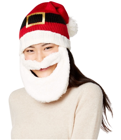 Hooked Up By Iot Womens Bearded Santa Beanie Hat