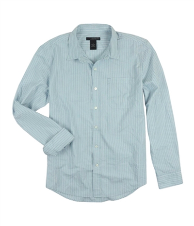Calvin Klein Mens Thin Pinstripes Button Up Shirt