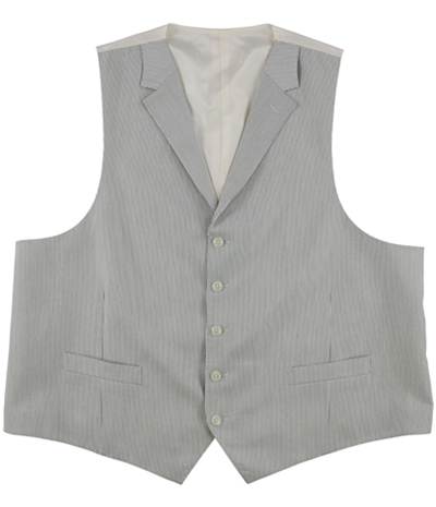 Sean John Mens Striped Five Button Vest