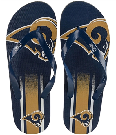 Forever Collectibles Unisex La Rams Flip Flop Sandals