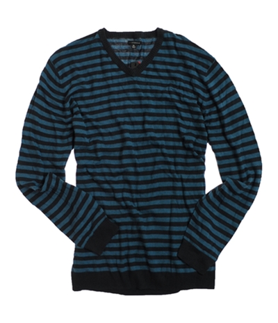 Sons Of Intrigue Mens V-Neck Stripe Knit Sweater