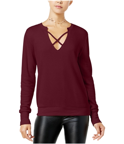 Almost Famous Womens Strappy Front Sweatshirt
