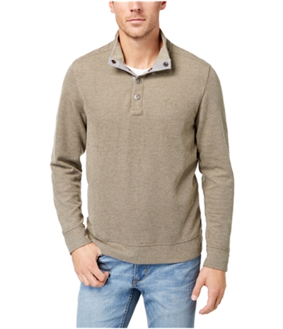 Tommy Bahama Mens Cold Springs Mock-Collar Henley Sweater