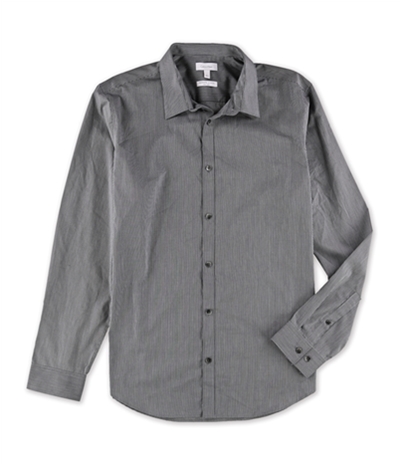 Calvin Klein Mens Non-Iron Infinite Cool Striped Button Up Shirt