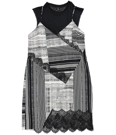 Guess Womens Aziz Lace Trim A-Line Slip Dress