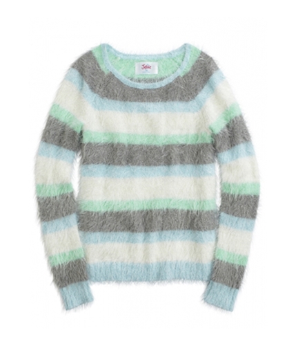 Justice Girls Fuzzy Stripe Pullover Sweater 634 5