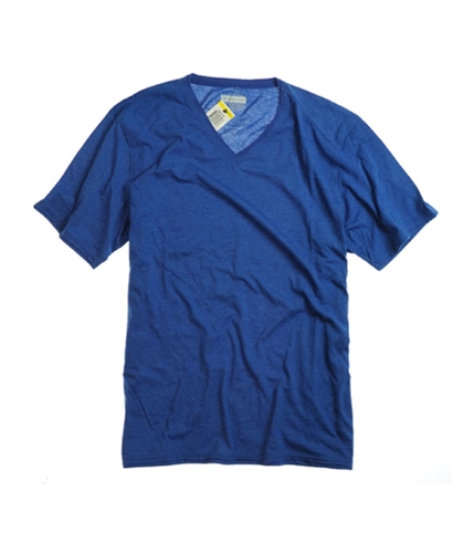 I-N-C Mens Edv Raw Edge V Graphic T-Shirt bluetidehtr M