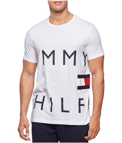 Tommy Hilfiger Mens Essential SS Graphic T-Shirt white M