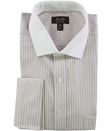 Tasso Elba Mens Bar Striped Button Up Dress Shirt blue 16.5