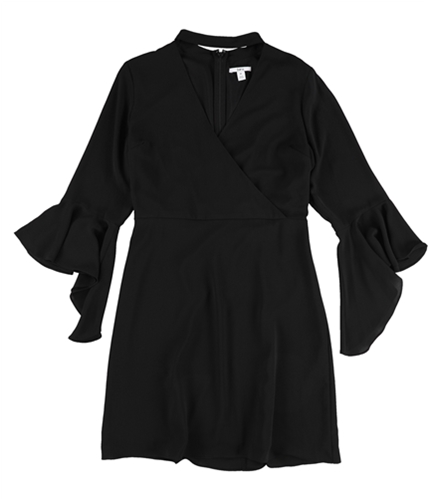 bar III Womens Bell Sleeve A-line Dress deepblack XS