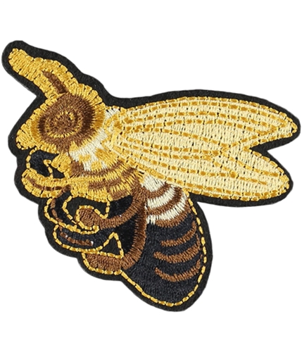 I-N-C Unisex Bee Decorative Sewing Patch yellow One Size