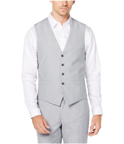 I-N-C Mens Classic-Fit Five Button Vest grey S