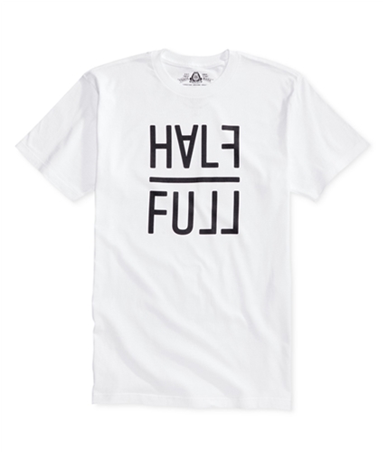 American Rag Mens Half Full Graphic T-Shirt white M