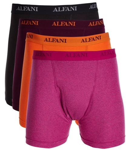 Alfani Mens 4-Pk. Cotton Underwear Boxer Briefs red S