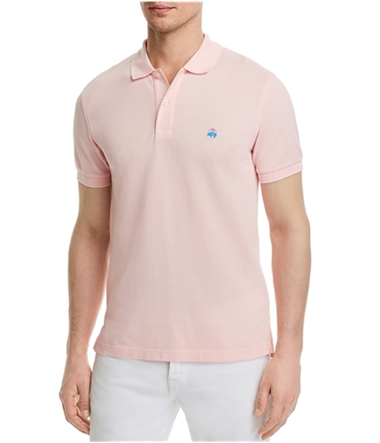 Brooks Brothers Mens Knit Slim Fit Rugby Polo Shirt pink 2XL