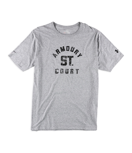 Under Armour Mens Vintage Basketball Graphic T-Shirt grayheather 2XL