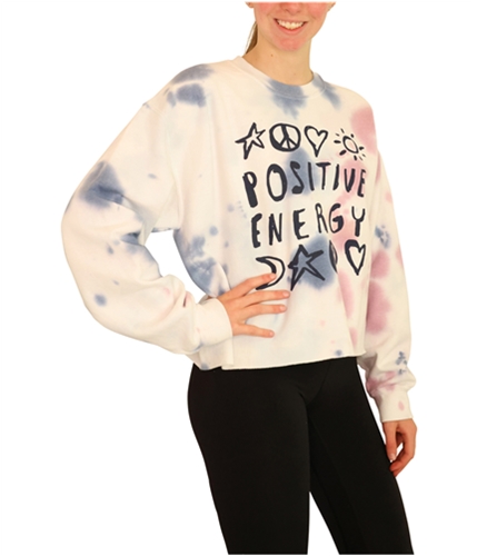 Junk Food Womens Positive Energy Crop Sweatshirt white XS