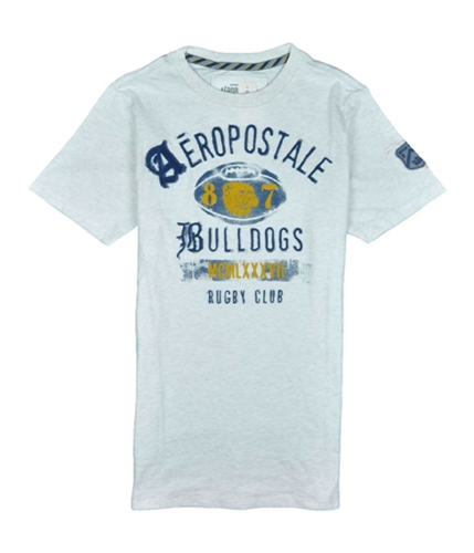Aeropostale Mens Bulldogs Graphic T-Shirt vanillawhite S