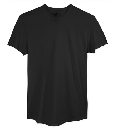 American Rag Mens Raw Edge Solid Basic T-Shirt deepblack M