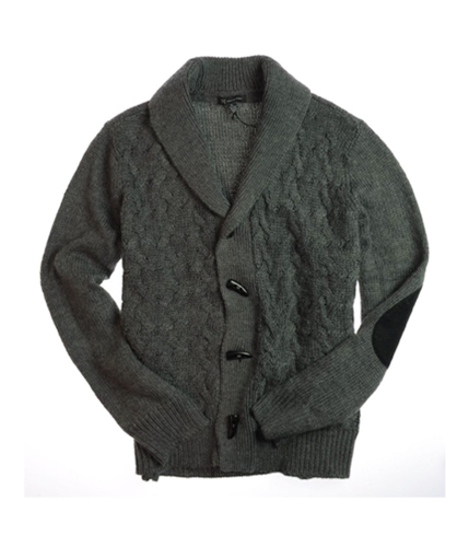 I-N-C Mens Marshall Cardigan Sweater grey XL