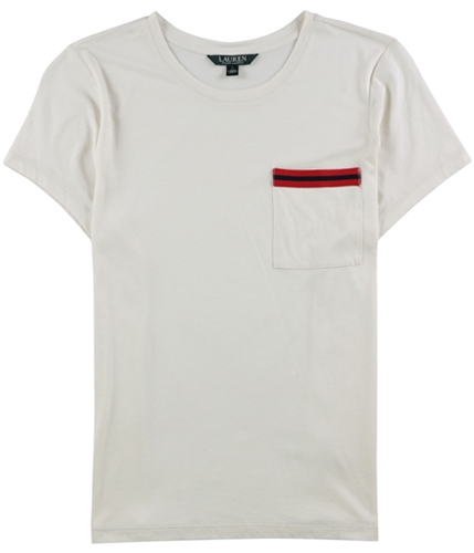 Ralph Lauren Womens Pocket Basic T-Shirt wintercrm XL