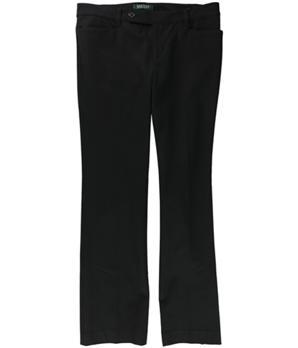 Ralph Lauren Womens Petites Adelle Ponte Casual Trouser Pants black 8P/30