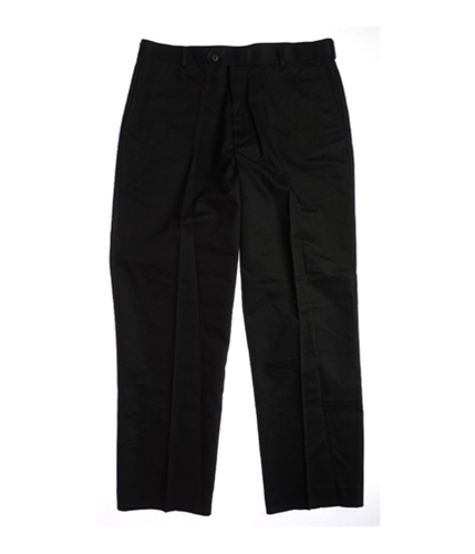 Dockers Mens Never Iron Flat Front Casual Trouser Pants black 34x30