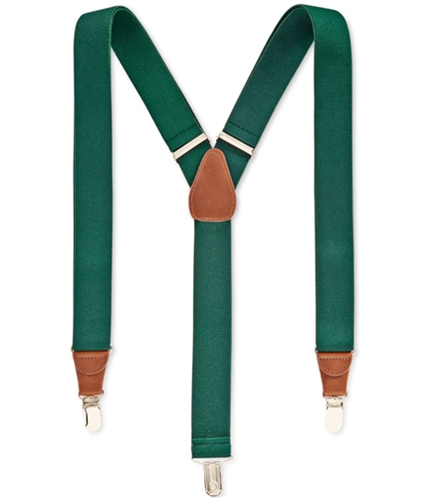 Club Room Mens Solid Woven Suspenders huntergreen One Size