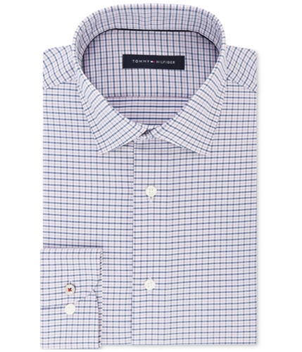 Tommy Hilfiger Mens Non-Iron Button Up Dress Shirt amethyst 15