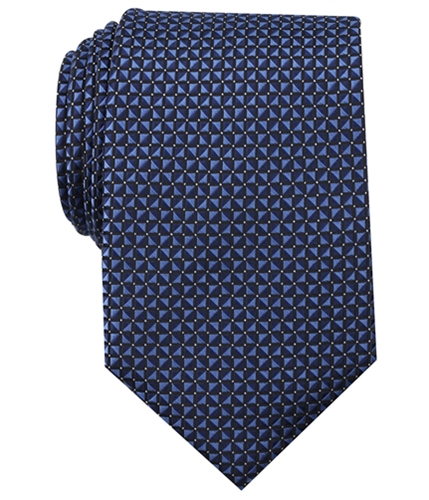 Perry Ellis Mens Geometric Self-tied Necktie navy One Size