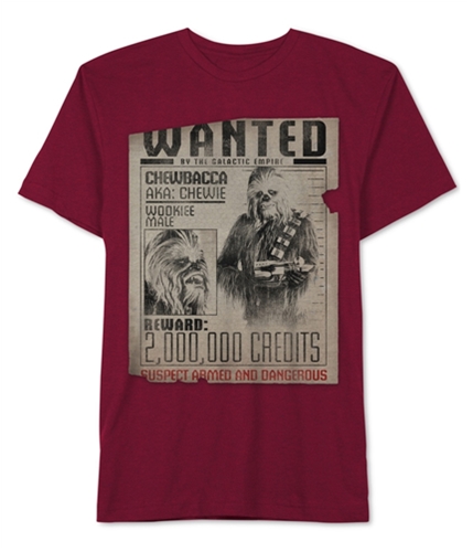 Jem Mens Wanted: Chewbacca Graphic T-Shirt chineseredblk M