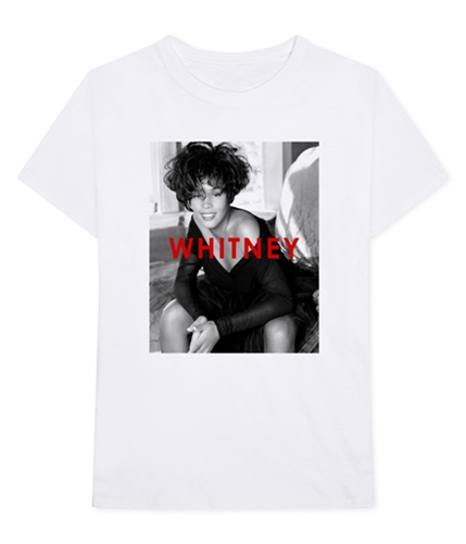 Bravado Mens Whitney Houston Graphic T-Shirt white L