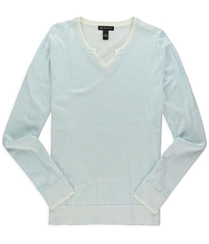I-N-C Mens Water Plaited Pullover Sweater bluewater M