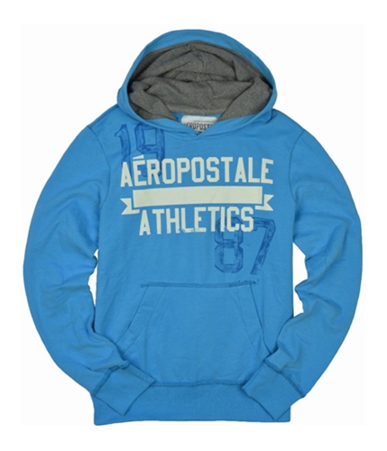 Aeropostale Mens Graphic Athletics Hoodie Sweatshirt bluesu XS