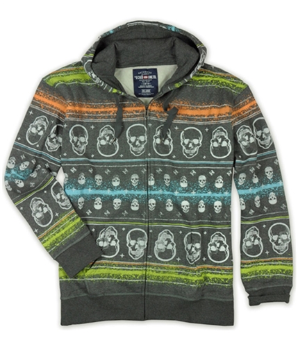 Ecko Unltd. Mens Neon Group Skull Print Hoodie Sweatshirt black XS