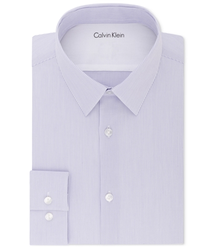Calvin Klein Mens Thermal Stretch Button Up Dress Shirt purplehaze 14-14.5