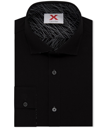 Calvin Klein Mens Reversable Button Up Shirt black S