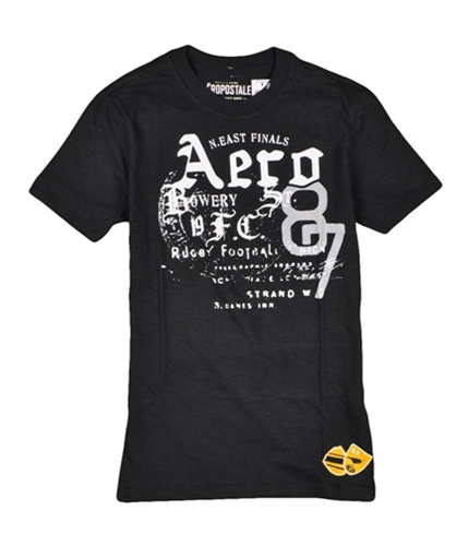 Aeropostale Mens F.c. Rugby Football Graphic T-Shirt black S