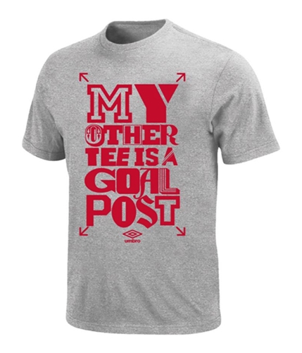 Umbro Boys Goal Post Graphic T-Shirt heathergrey XXS