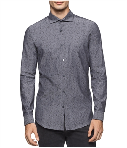Calvin Klein Mens Cotton Button Up Shirt 203 L