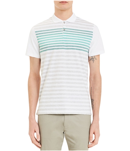 Calvin Klein Mens Engineered Striped Rugby Polo Shirt tourneycombo S