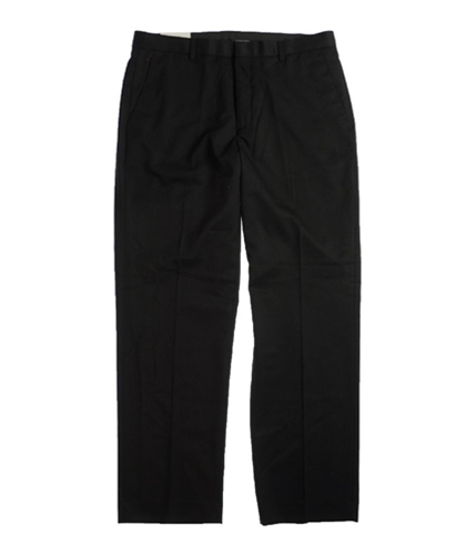 Calvin Klein Mens Flat Front Dylan Pan Dress Pants Slacks blacks 32x30
