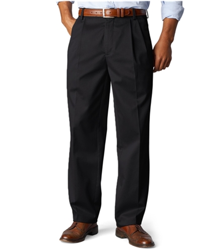 Dockers Mens Big & Tall Signature Khaki Casual Trouser Pants black 54 Big/30
