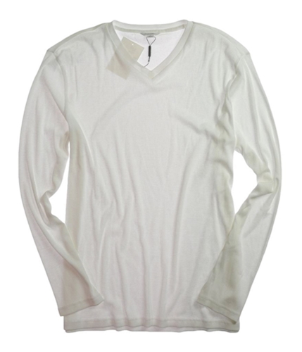 Calvin Klein Mens L/s V-notched Neck H Basic T-Shirt white XL