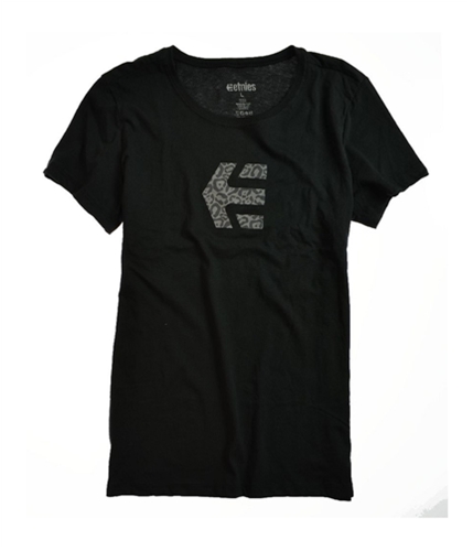 Etnies Womens Icon Check 10 Basic Graphic T-Shirt black L