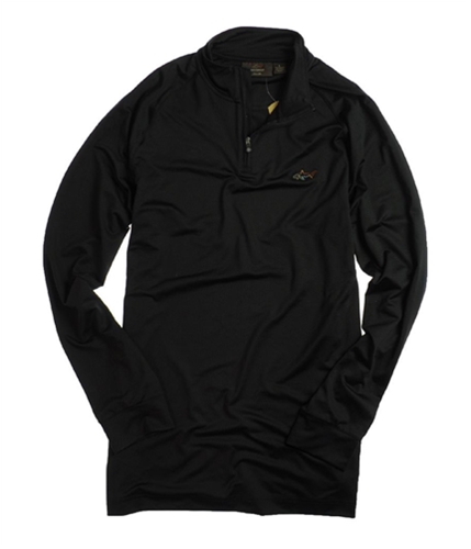 Greg Norman Mens Ls 1/4 Z Raglan Hang Track Jacket Sweatshirt deepblack L
