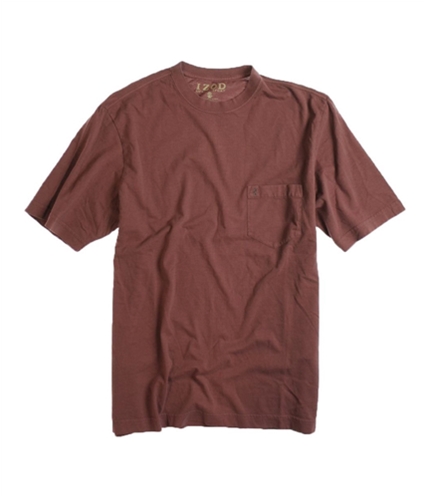 IZOD Mens Ss Solid Vintage Cre Graphic T-Shirt plumboulder S