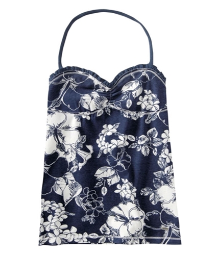 Aeropostale Womens Floral Cami Tank Top blueduaqua XS