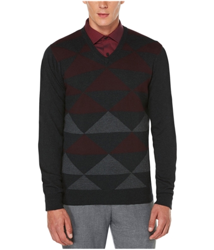 Perry Ellis Mens Intarsia Pullover Sweater portprinciples M