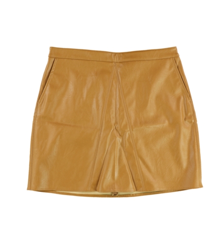 bar III Womens Faux Leather A-line Skirt cathayspice L